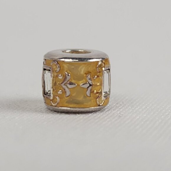 Persona 925 Gold Tone Crystal Baguette Charm Bead - Picture 2 of 5